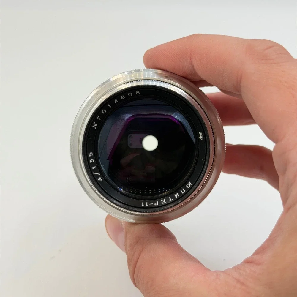 Jupiter-11 135mm f/4 Soviet Telephoto Lens Silver USSR Serial N7014808 VGC